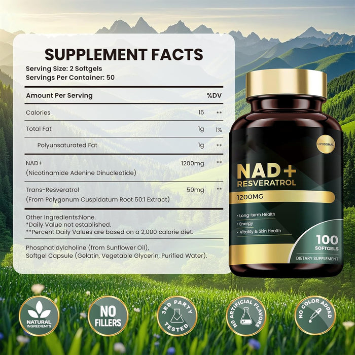 NAD+ Softgels, 100